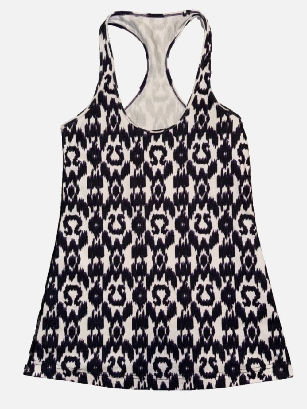 Lululemon Cool Racerback Tank (CRB)-Size 6-IKAT Logo Print
